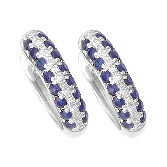 Blue Sapphire Earrings 1