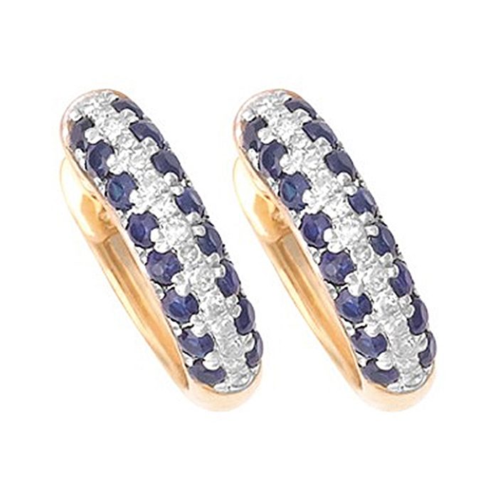 Blue Sapphire Earrings 2