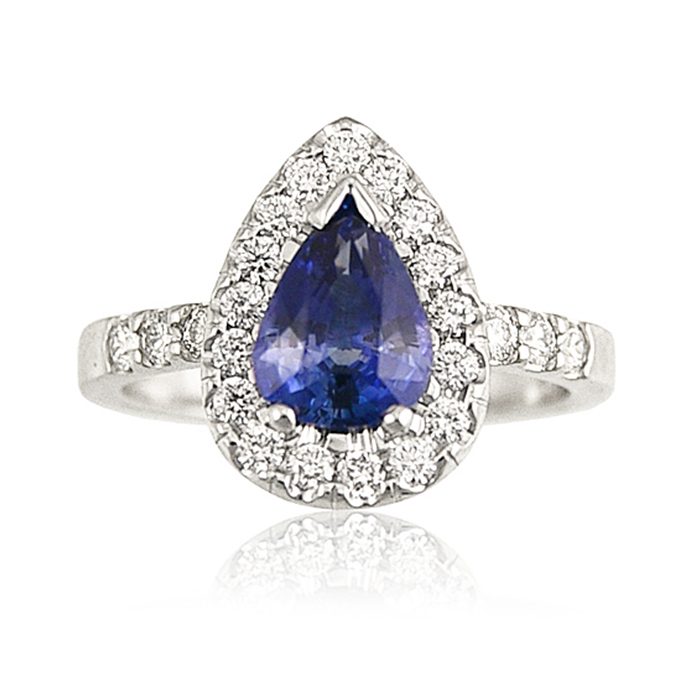 Blue Sapphire Pear Shape Cut