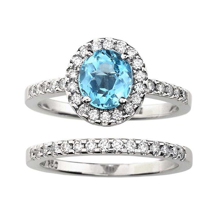 C Doyle Aquamarine set