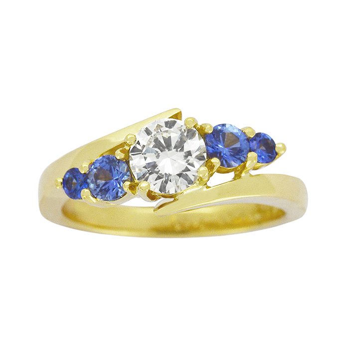HBrooke & E Blue Sapphire Dress Ring