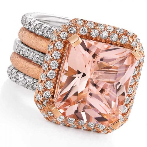 Morganite-ring-2 Morganite Jewellery - Jewellery and Stones - Coloured Stones Adelaide