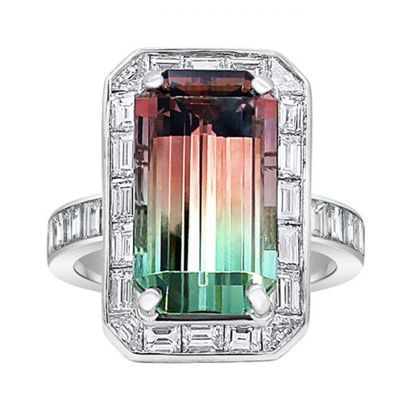 Mult-Coloured Tourmaline Ring 1