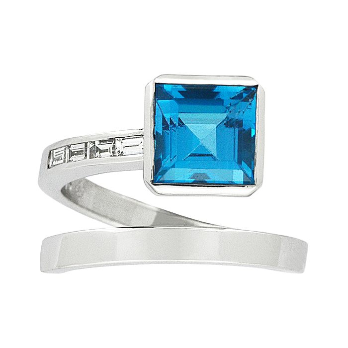 T S-Webb dress ring Blue Topaz
